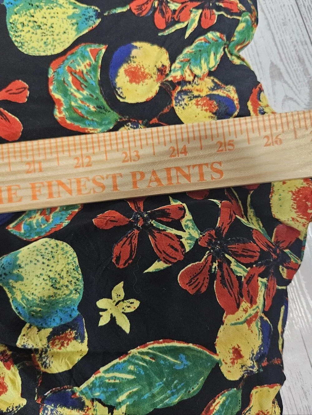 Free People Romper Womens XS Black Yellow Coral Tides Halter Fruit Floral Casual